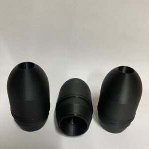 40MM "Nipple Round" x3 Black